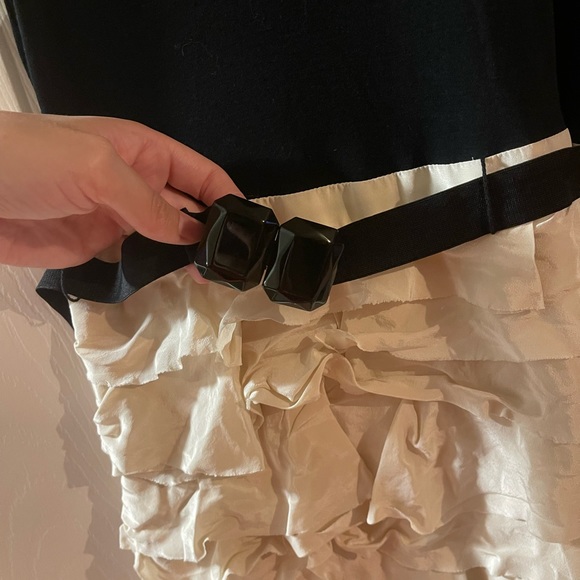 Cute two tone party dress with belt from BCBGmaxazria - Picture 4 of 5